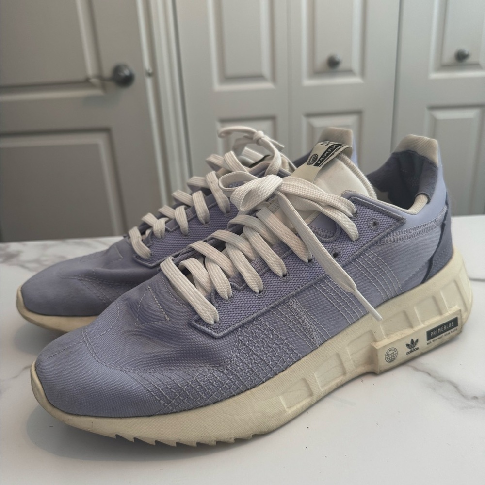 Adidas Purple and White Sneakers with Modern Comfort